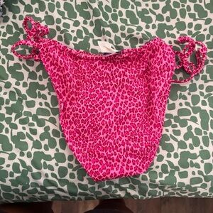 Pink cheetah print bikini